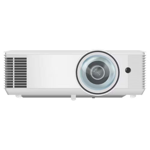 High-brightness XGA projector with 4200 lumens, HDMI, USB, and RJ-45 connectivity for home, office, and gaming setups.