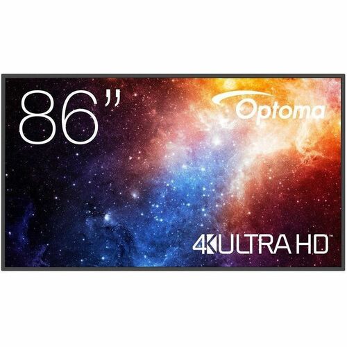 Optoma N-Series Professional Display, 4K UHD display for conference rooms, digital signage for business, hybrid work solution, interactive digital signage, corporate presentation display.
