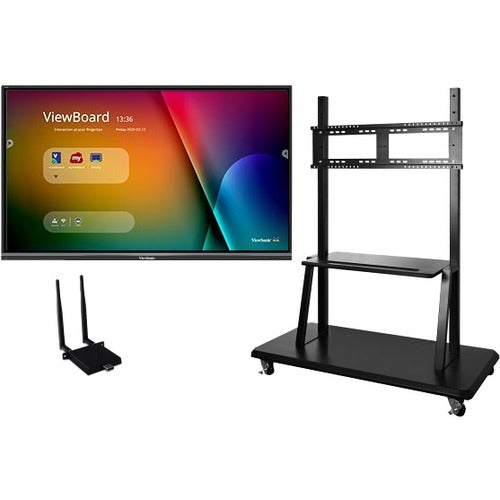 ViewSonic ViewBoard IFP9850-E2 - 4K Interactive Display with WiFi Adapter and Mobile Trolley Cart - 350 cd/m2 - 98"