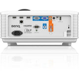 BenQ LU785 WUXGA conference room projector with BlueCore laser technology, 6000 lumens brightness, and superior color accuracy in a modern corporate meeting room.