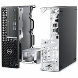 Dell OptiPlex Small Form Factor desktop with Intel Core i7, 16GB RAM, and 256GB SSD, featuring multiple DisplayPorts and USB-C 3.2 Gen 2x2 connectivity.