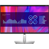 Side view of the Dell P2723DE 27" QHD USB-C hub monitor with extensive connectivity ports and ergonomic adjustments