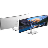 Dell UltraSharp 49-inch curved monitor (U4924DW) with IPS Black panel, 5120x1440 resolution, and USB-C hub.