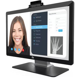 Elo Edge Connect Webcam – A high-resolution 8MP USB camera designed for virtual assistants, self-service kiosks, and video conferencing.