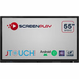 Maxnerva JTouch SP5512 – 55” 4K UHD interactive touchscreen display with NFC security, USB-C connectivity, and Android OS.