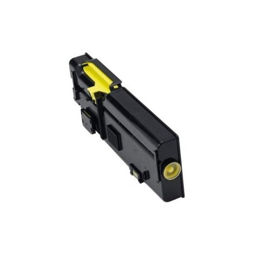 Dell 2K1VC high-yield toner cartridge in yellow for Dell C2660dn and C2665dnf printers, designed for high-volume printing with 4,000 pages yield.