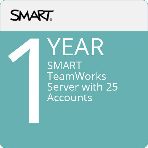 SMART TeamWorks Server with 25 accounts 1 year subscription - TW-SVR-25-1 - Projex Display